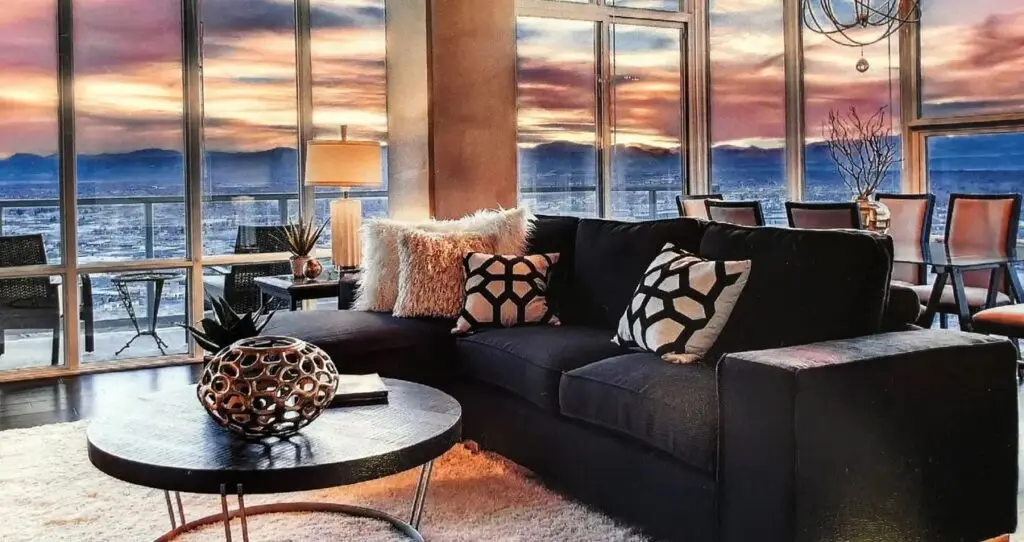 upscale luxury living room